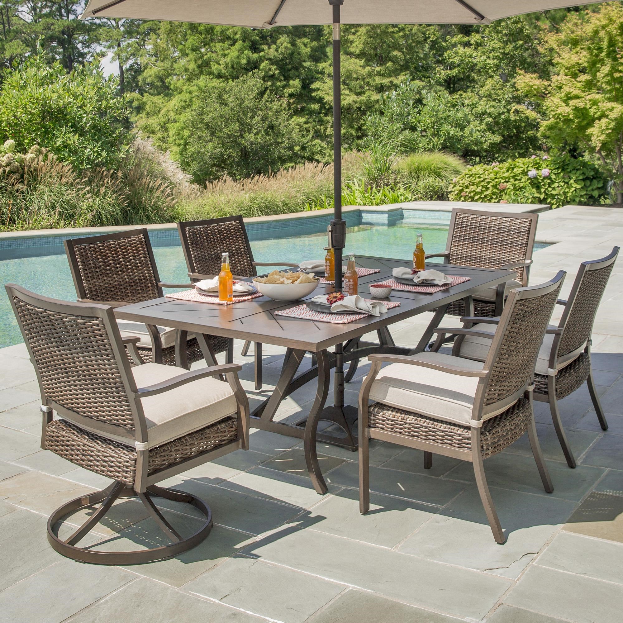 Belham living lucca 9 piece outdoor patio dining online set